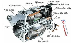 Cấu tạo máy phát điện ô tô