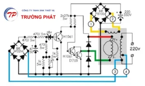 Sơ đồ mạch ổn áp máy phát điiện